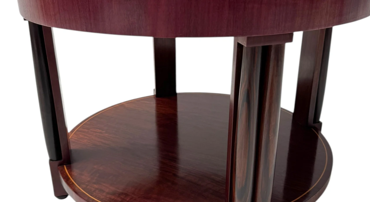 French Art Deco Coffee Table or Cocktail Table with Marble Top, 1930s